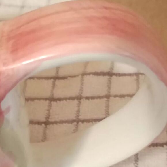 Vintage Ceramic Pink Floral And Leaf Teapot - Picture 3 of 6